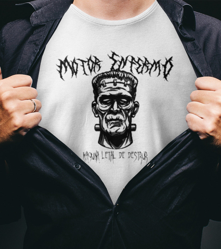 Airbag X Rolis Motor Enfermo Máquina Letal De Destruir - Frankenstein Monster T-Shirt