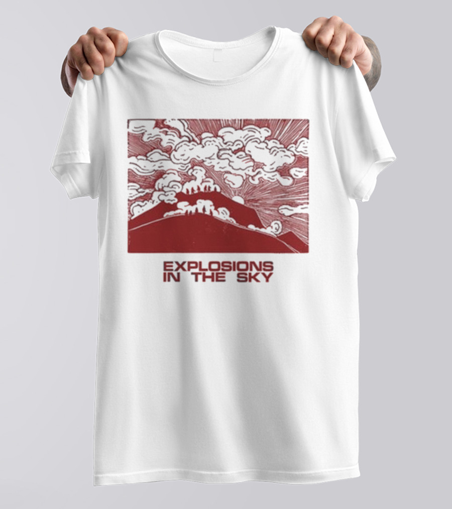Explosions In The Sky End Natural Cloud Mountain Landscape T-Shirt