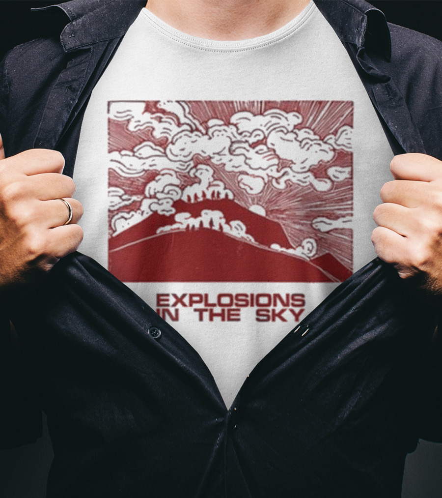 Explosions In The Sky End Natural Cloud Mountain Landscape T-Shirt