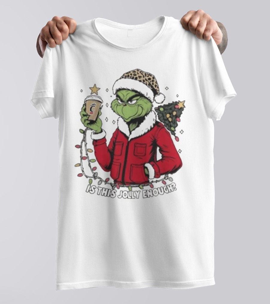 Cincinnati Bearcats Grinch Christmas Is This Jolly Enough T-Shirt