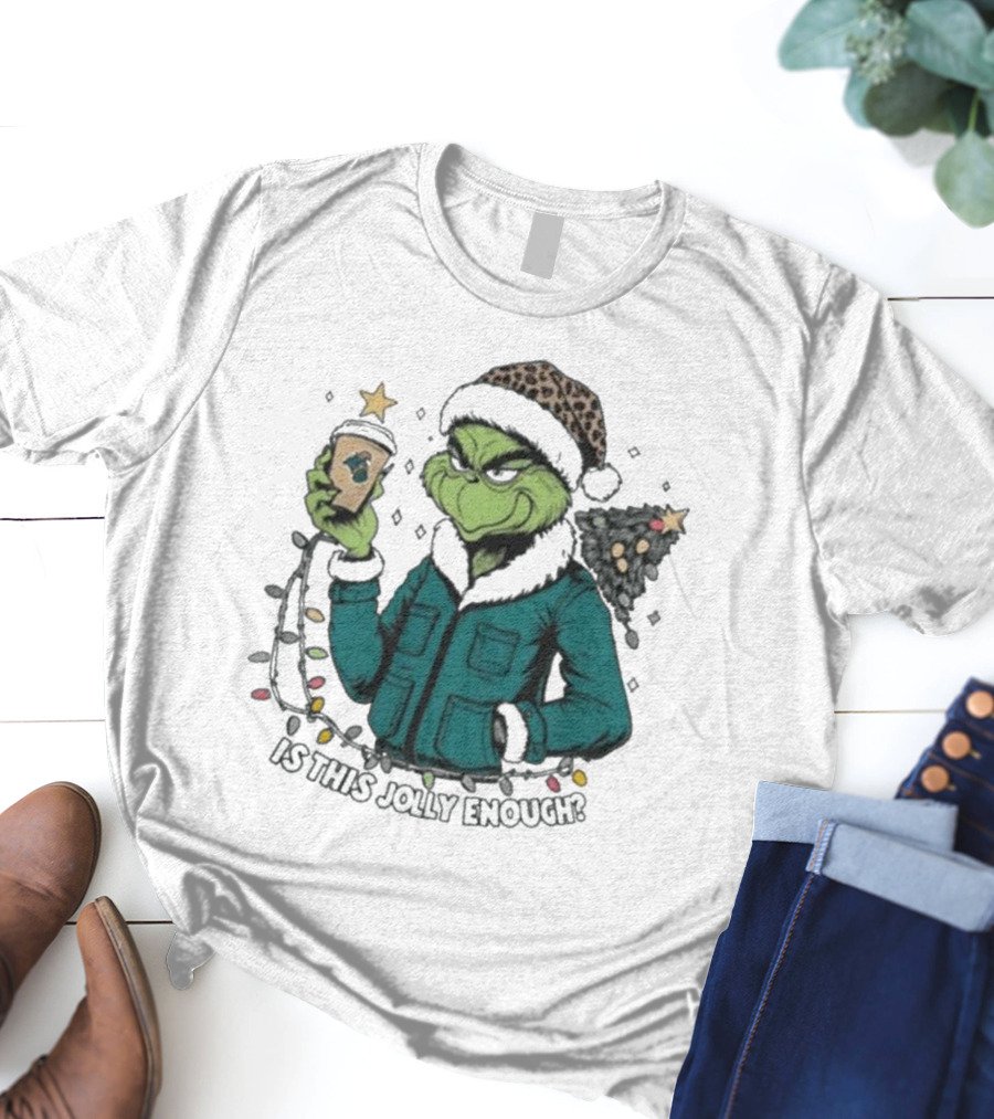 Coastal Carolina Chanticleers Santa Grinch Is This Jolly Enough Merry Christmas T-Shirt