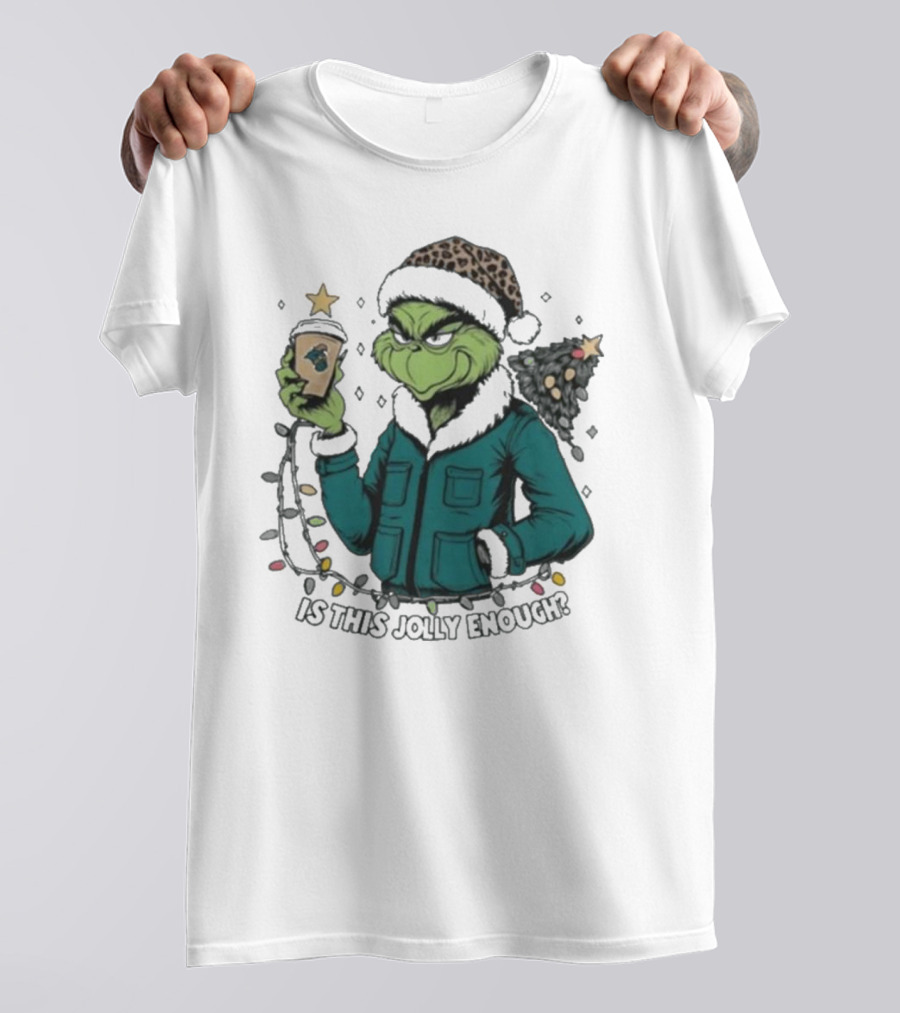 Coastal Carolina Chanticleers Santa Grinch Is This Jolly Enough Merry Christmas T-Shirt