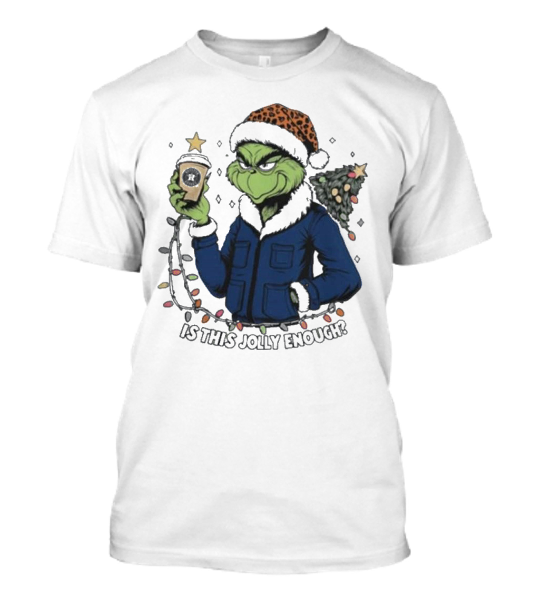 Houston Astros Grinch Christmas Is This Jolly Enough Holiday T-Shirt