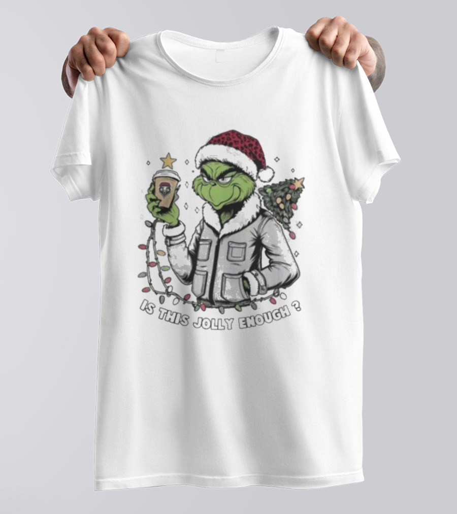 New Mexico Lobos X Santa Grinch Is This Jolly Enough Merry Christmas Festival T-Shirt