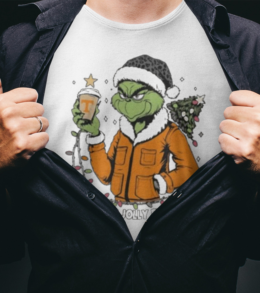 Tennessee Volunteers Grinch Is This Jolly Enough Merry Christmas T-Shirt