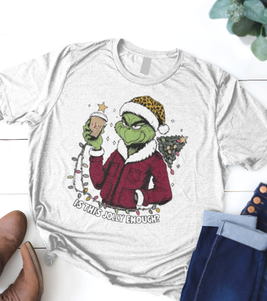 ULM Warhawks Santa Grinch Coffee Christmas Is This Jolly Enough T-Shirt