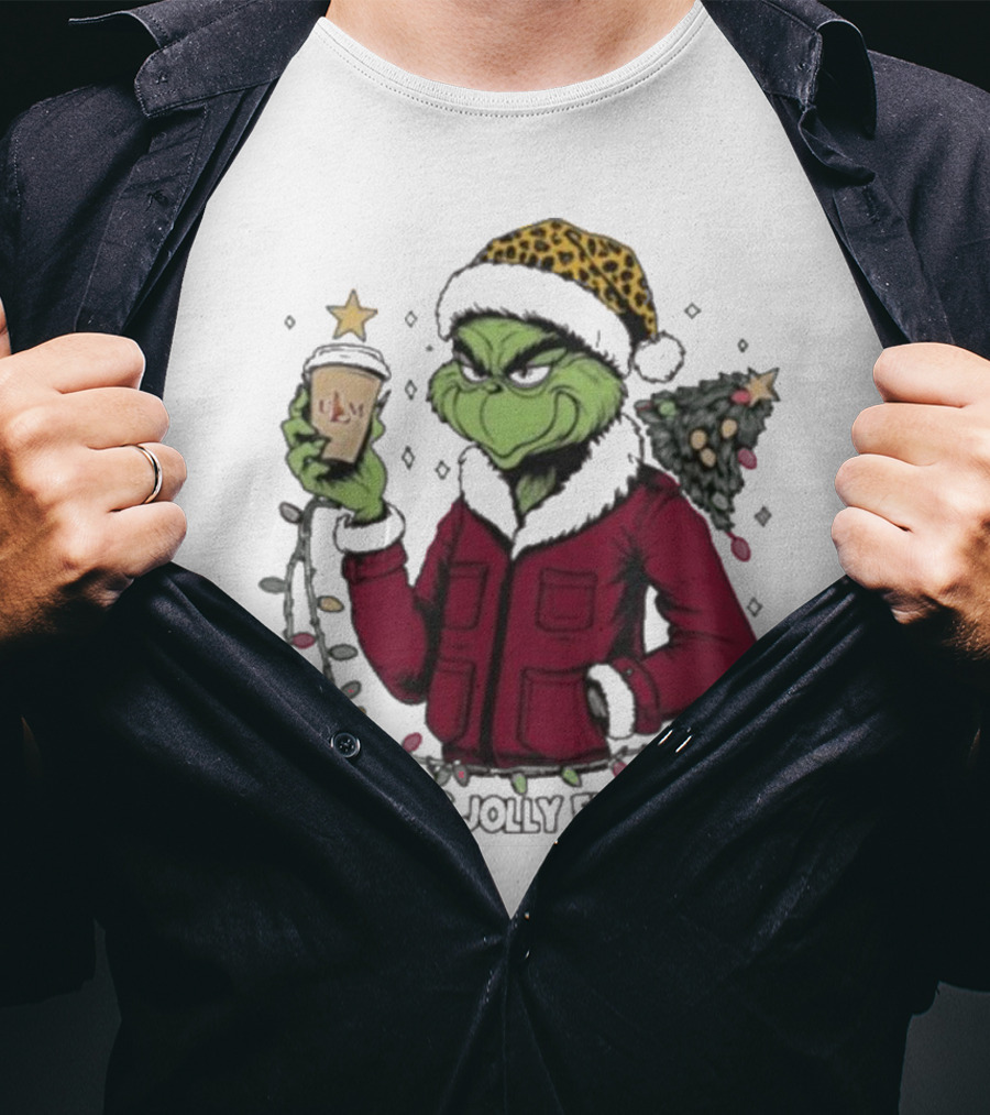 ULM Warhawks Santa Grinch Coffee Christmas Is This Jolly Enough T-Shirt