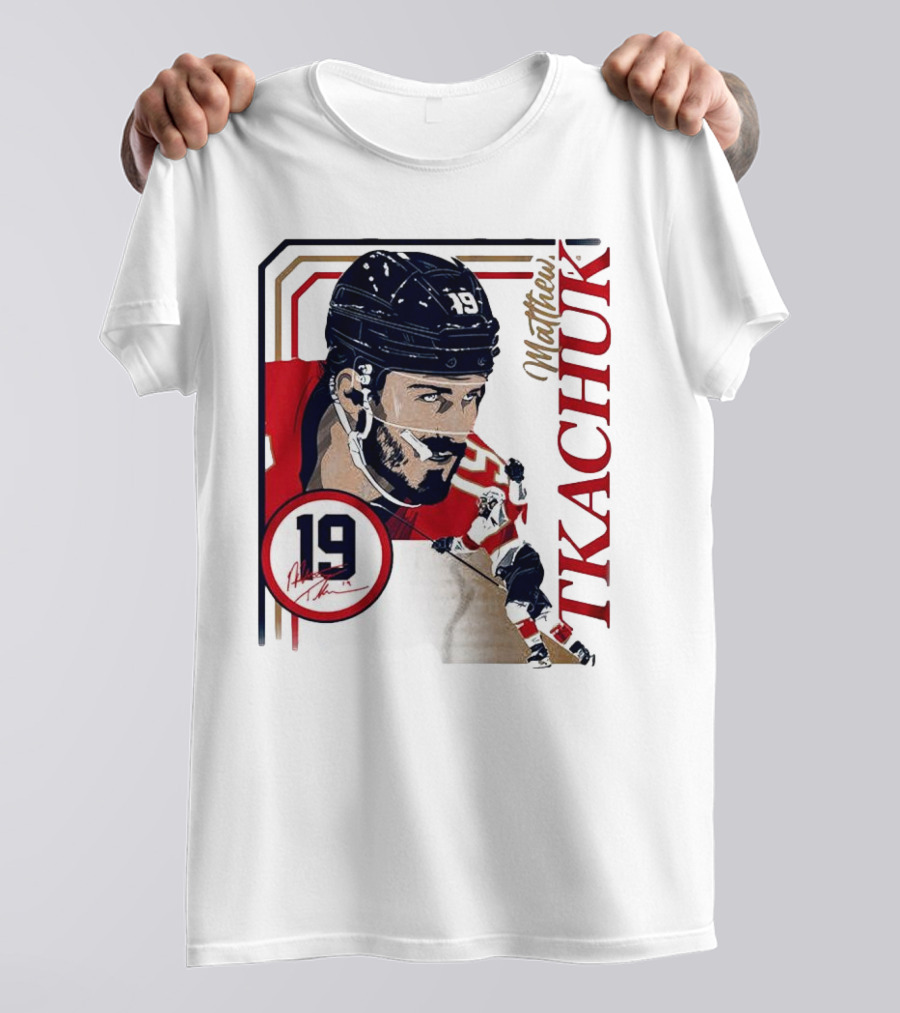 Matthew Tkachuk Number 19 Collage Frame Hockey T-Shirt