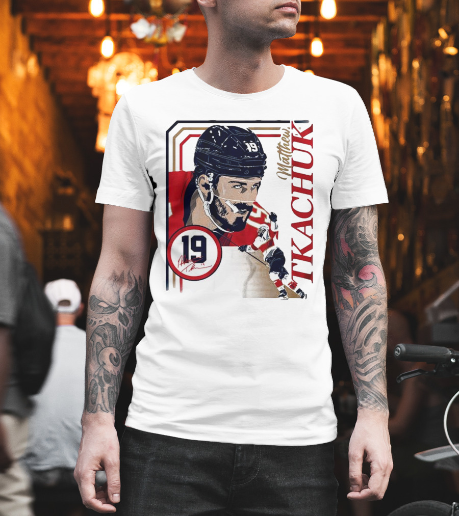 Matthew Tkachuk Number 19 Collage Frame Hockey T-Shirt