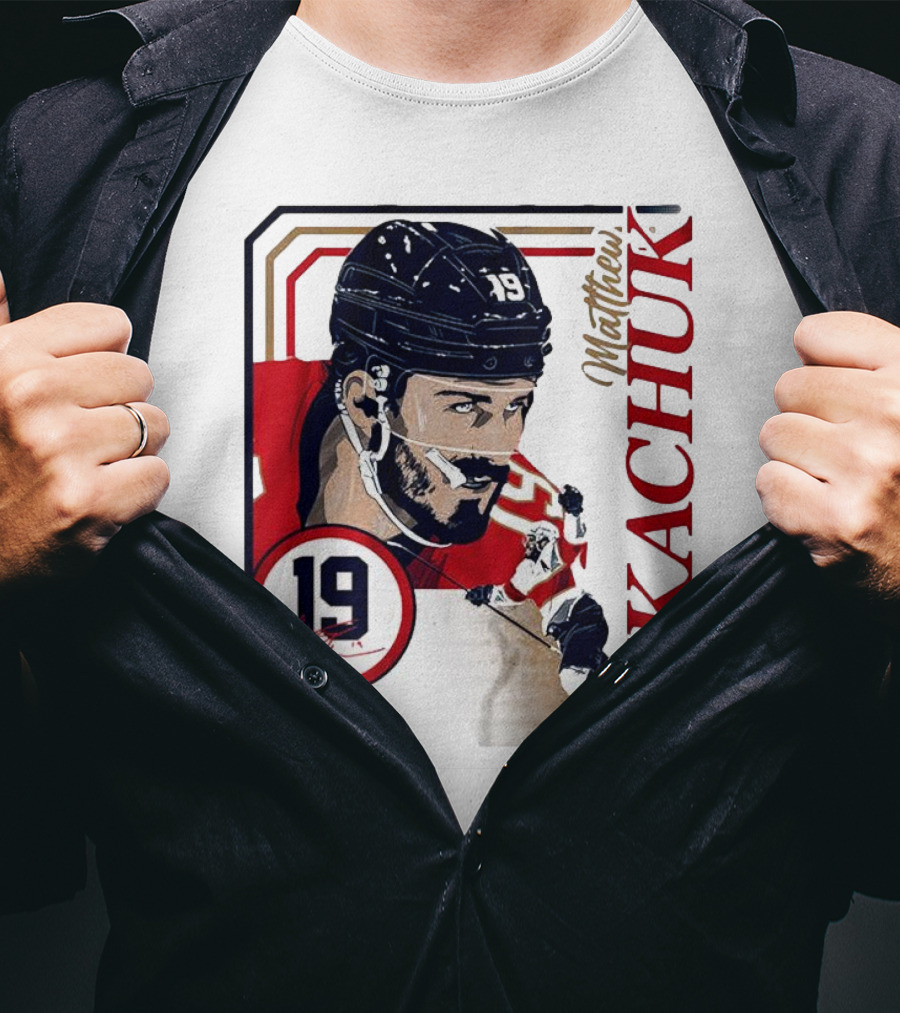 Matthew Tkachuk Number 19 Collage Frame Hockey T-Shirt