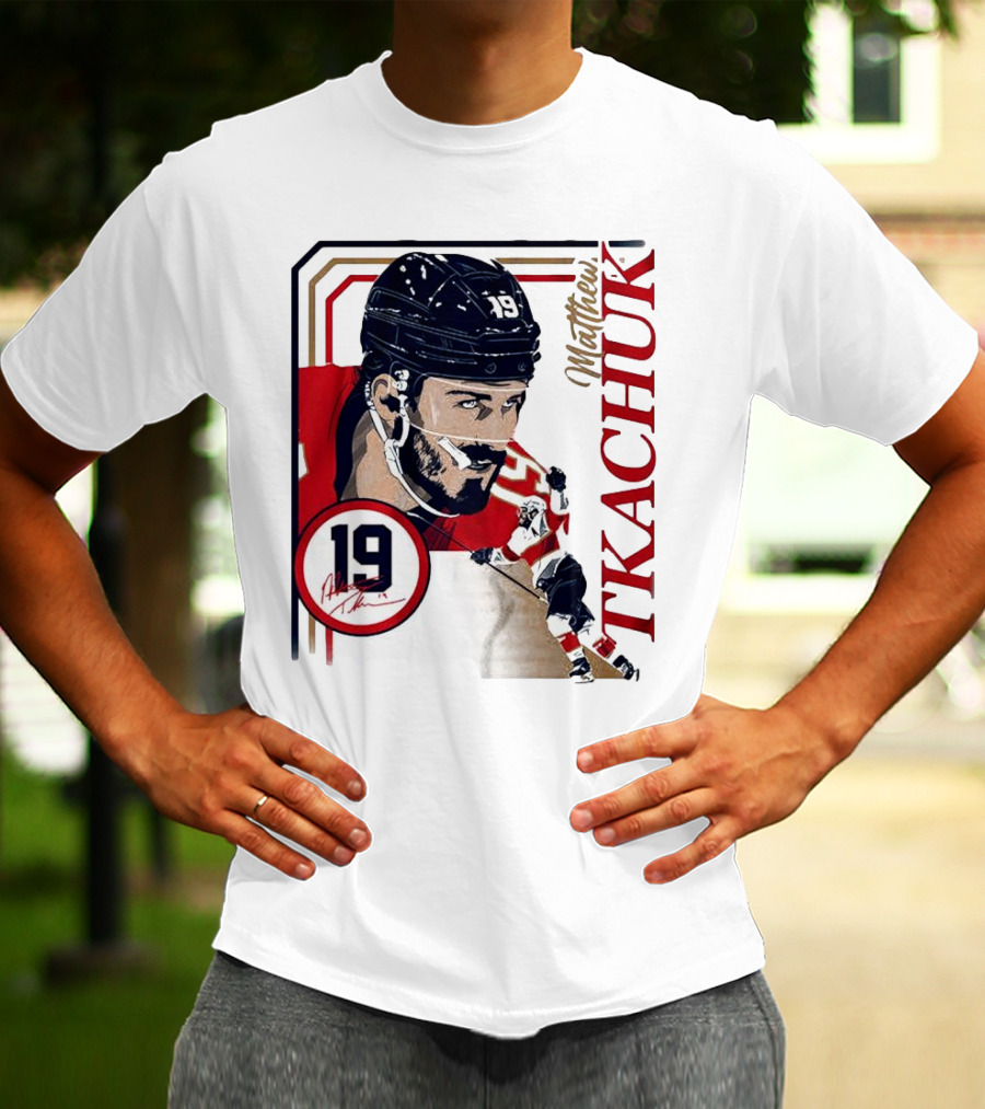 Matthew Tkachuk Number 19 Collage Frame Hockey T-Shirt