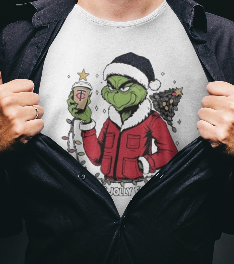Minnesota Twins X Grinch Is This Jolly Enough Merry Christmas T-Shirt