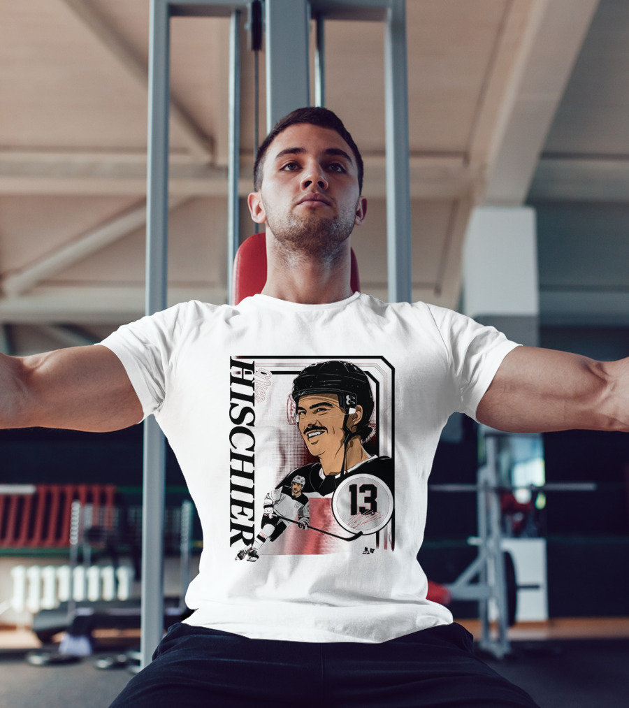 Nico Hischier Collage Frame Number 13 Hockey T-Shirt