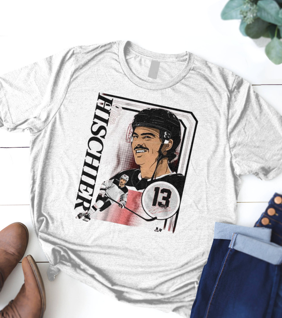 Nico Hischier Collage Frame Number 13 Hockey T-Shirt