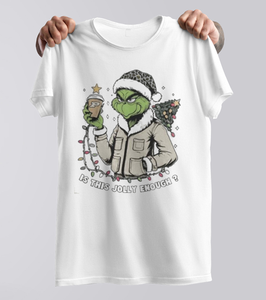 Purdue Boilermakers Santa Grinch Is This Jolly Enough T-Shirt