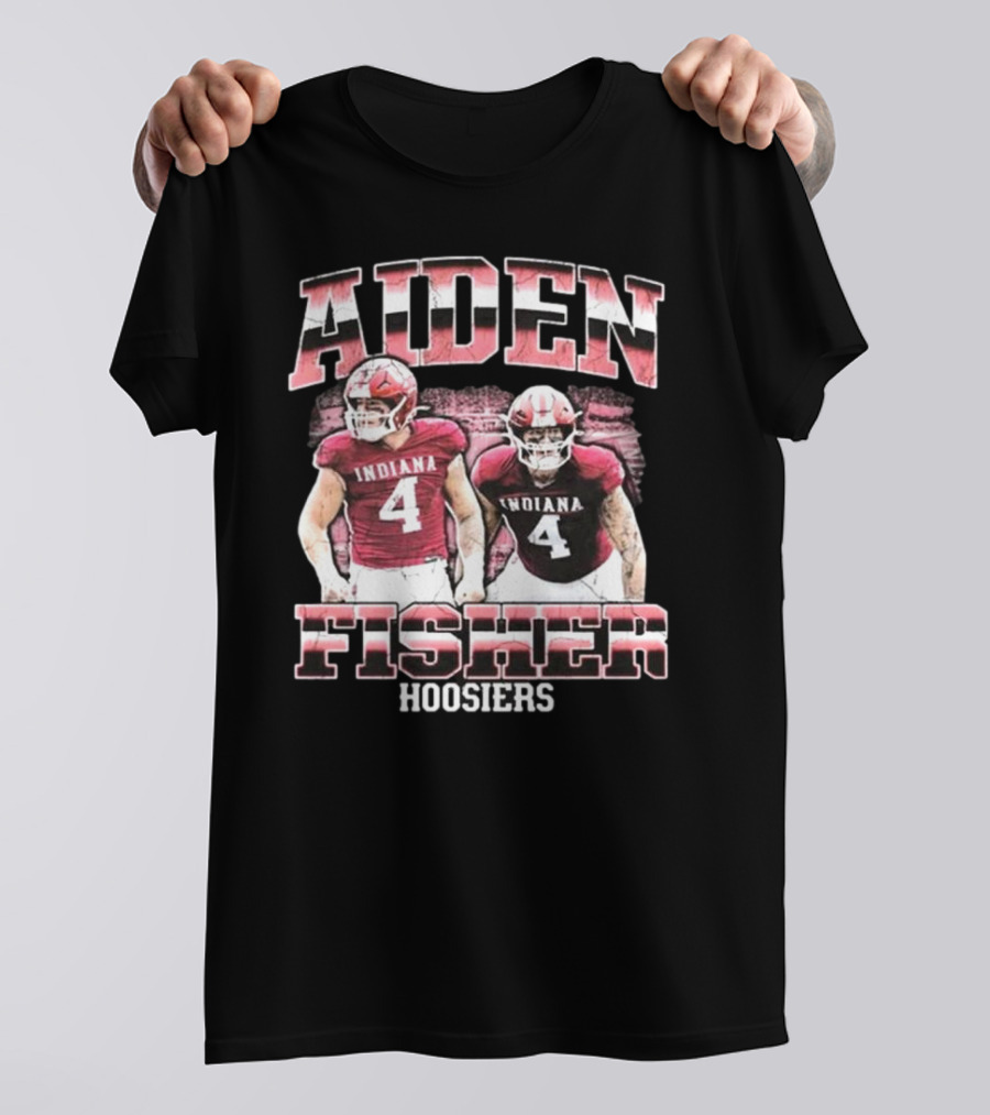 Aiden Fisher Indiana Hoosiers 90s Football T-Shirt