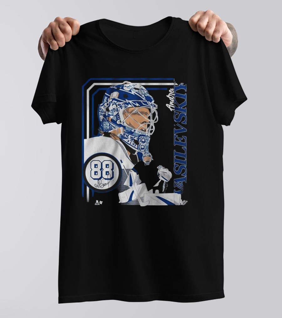 Andrei Vasilevskiy 88 Hockey Goalie Collage Frame T-Shirt