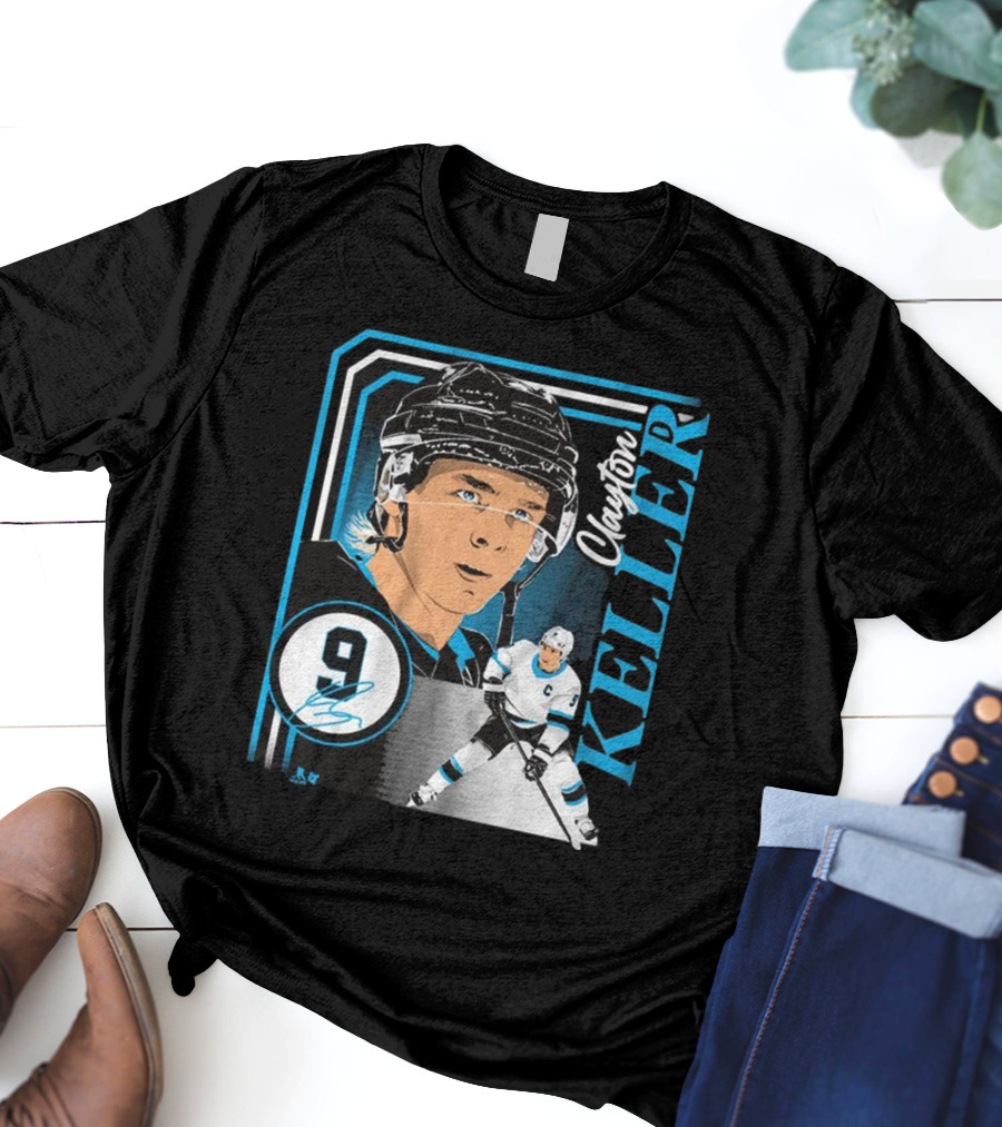 Clayton Keller 9 Hockey Portrait Collage T-Shirt