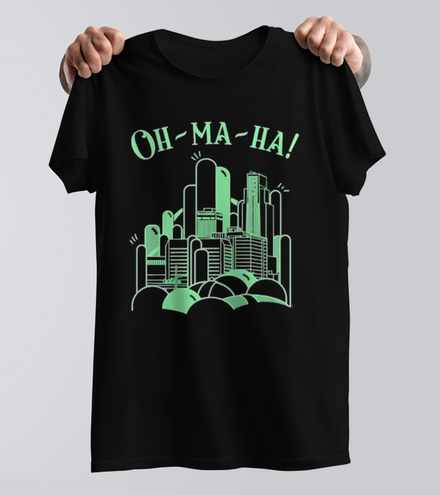 Oh Ma Ha City Skyline Buildings T-Shirt