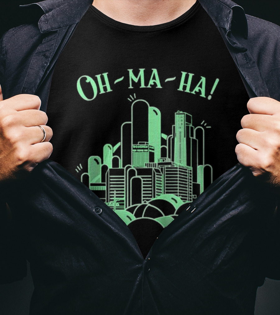 Oh Ma Ha City Skyline Buildings T-Shirt