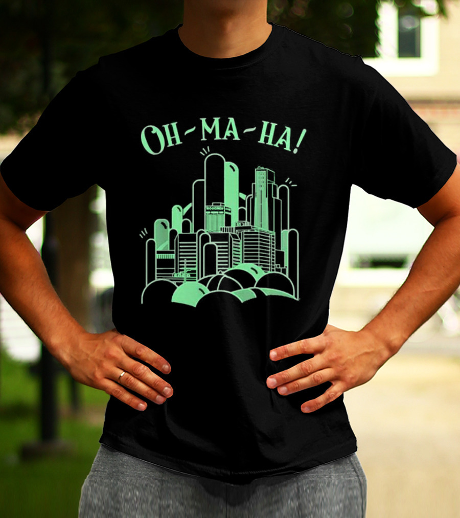 Oh Ma Ha City Skyline Buildings T-Shirt