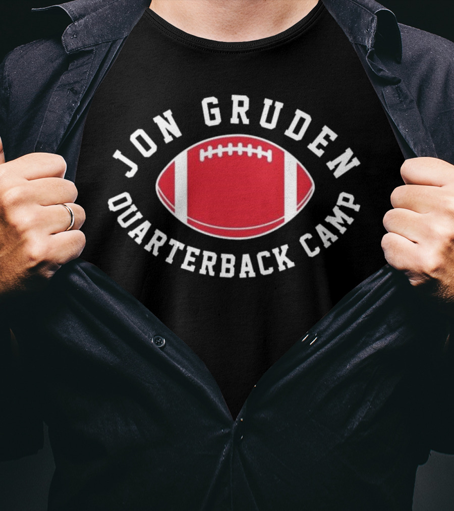 Dave Portnoy Jon Gruden Quarterback Camp Football Training Event T-Shirt