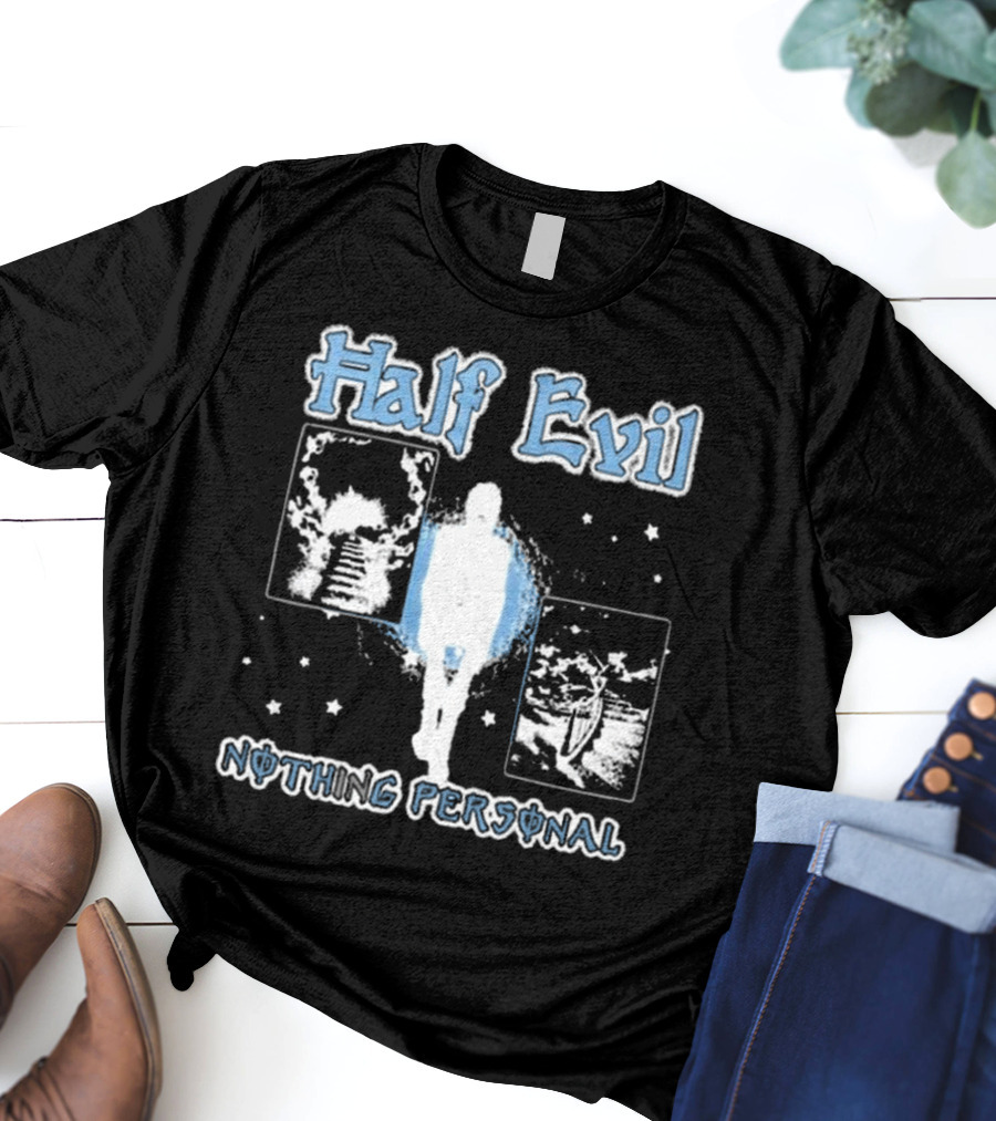 Half Evil Nothing Personal The Stairway To Eternity Cosmic Journey T-Shirt