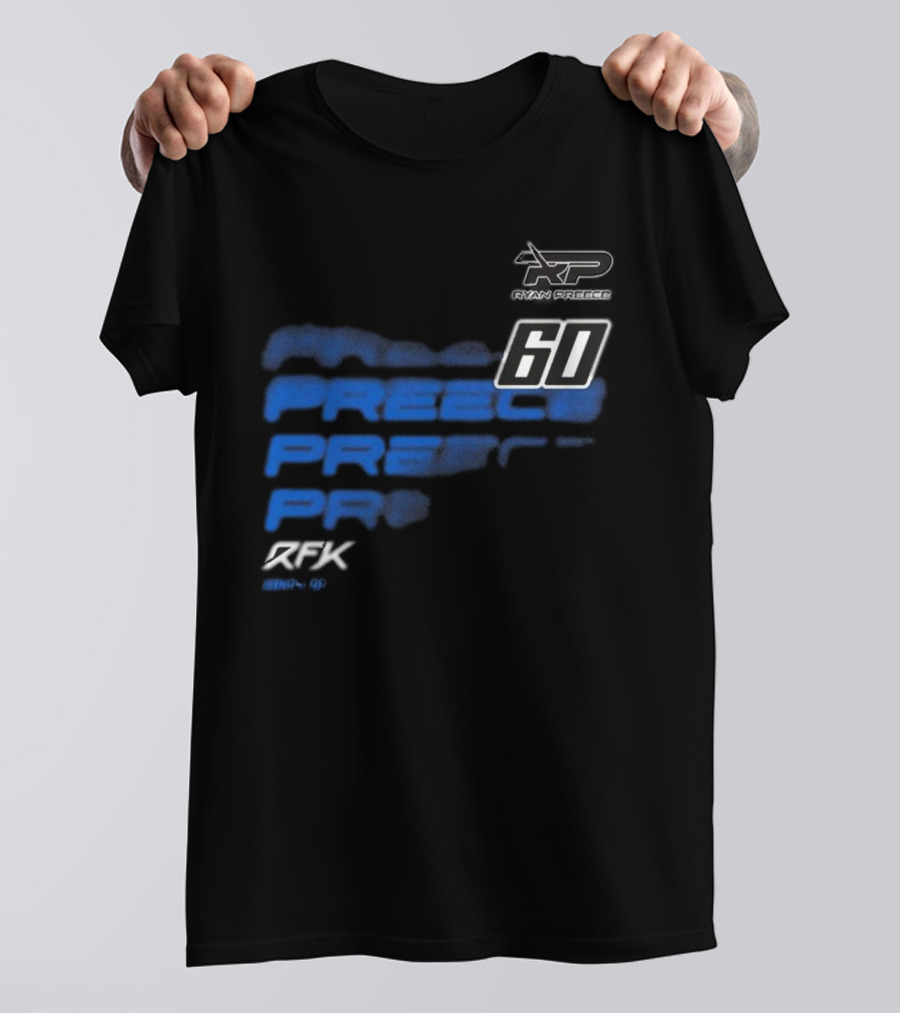 Ryan Preece RP 60 RFK Blue Men's Black T-Shirt