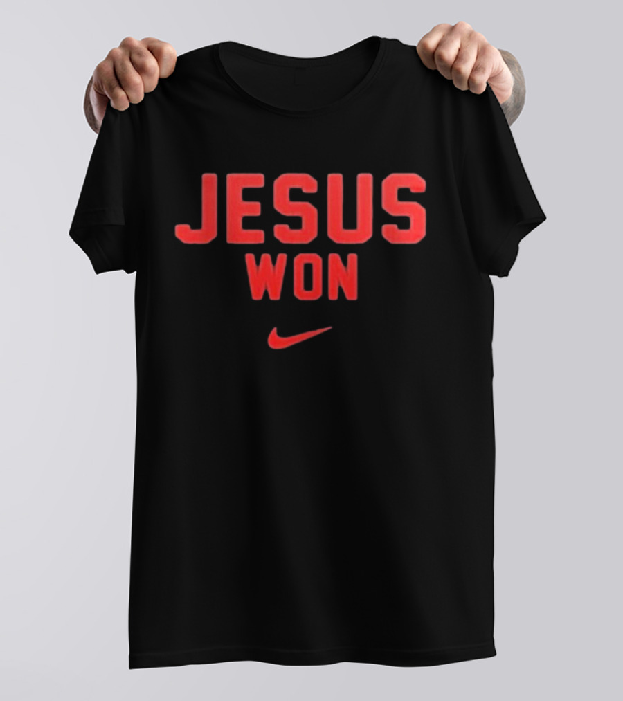 Jesus Won Just Here To Give God Glory Ohio State Buckeyes T-Shirt