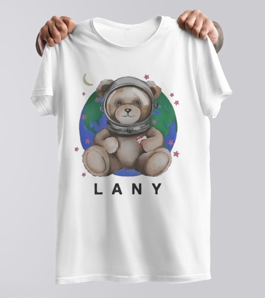 Lany Astro Bear Earth Stars Moon T-Shirt