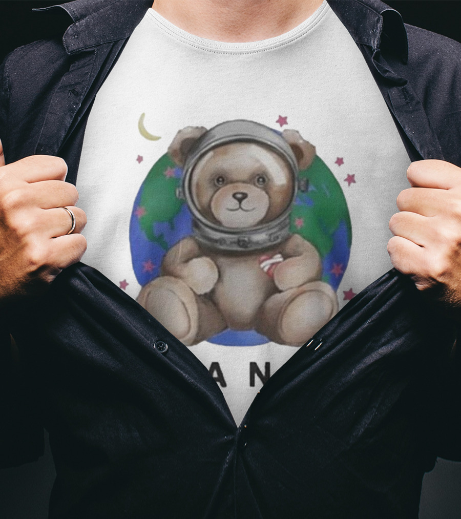 Lany Astro Bear Earth Stars Moon T-Shirt