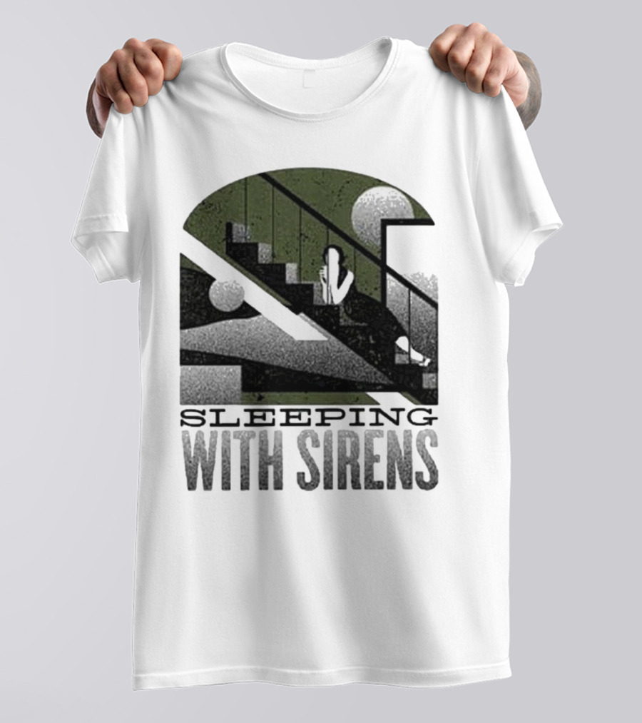Sleeping With Sirens Stairs Retro Minimalist T-Shirt