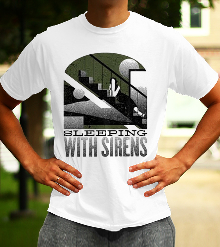 Sleeping With Sirens Stairs Retro Minimalist T-Shirt