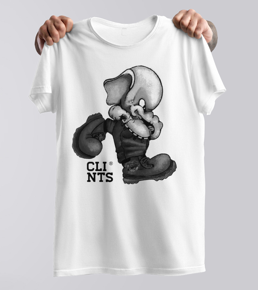 Cli Nts Stomper Character With Large Boots And Beads T-Shirt