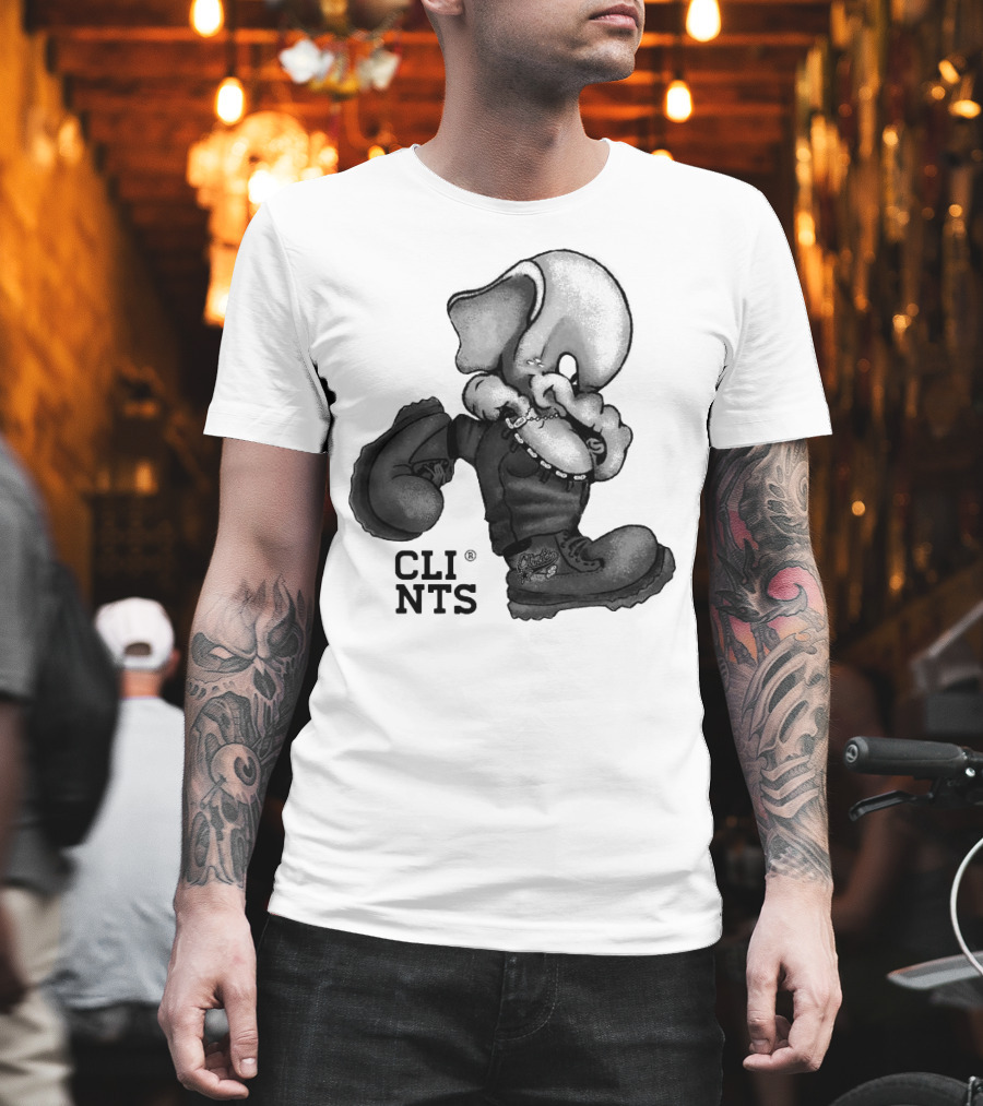 Cli Nts Stomper Character With Large Boots And Beads T-Shirt