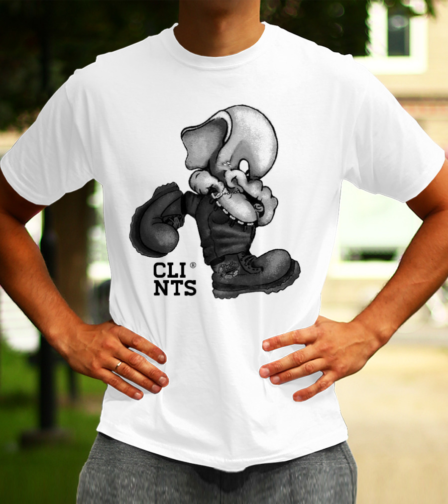 Cli Nts Stomper Character With Large Boots And Beads T-Shirt