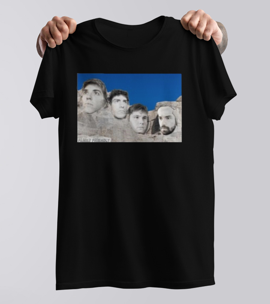 Family Friendly Mt. Rushmore Faces T-Shirt