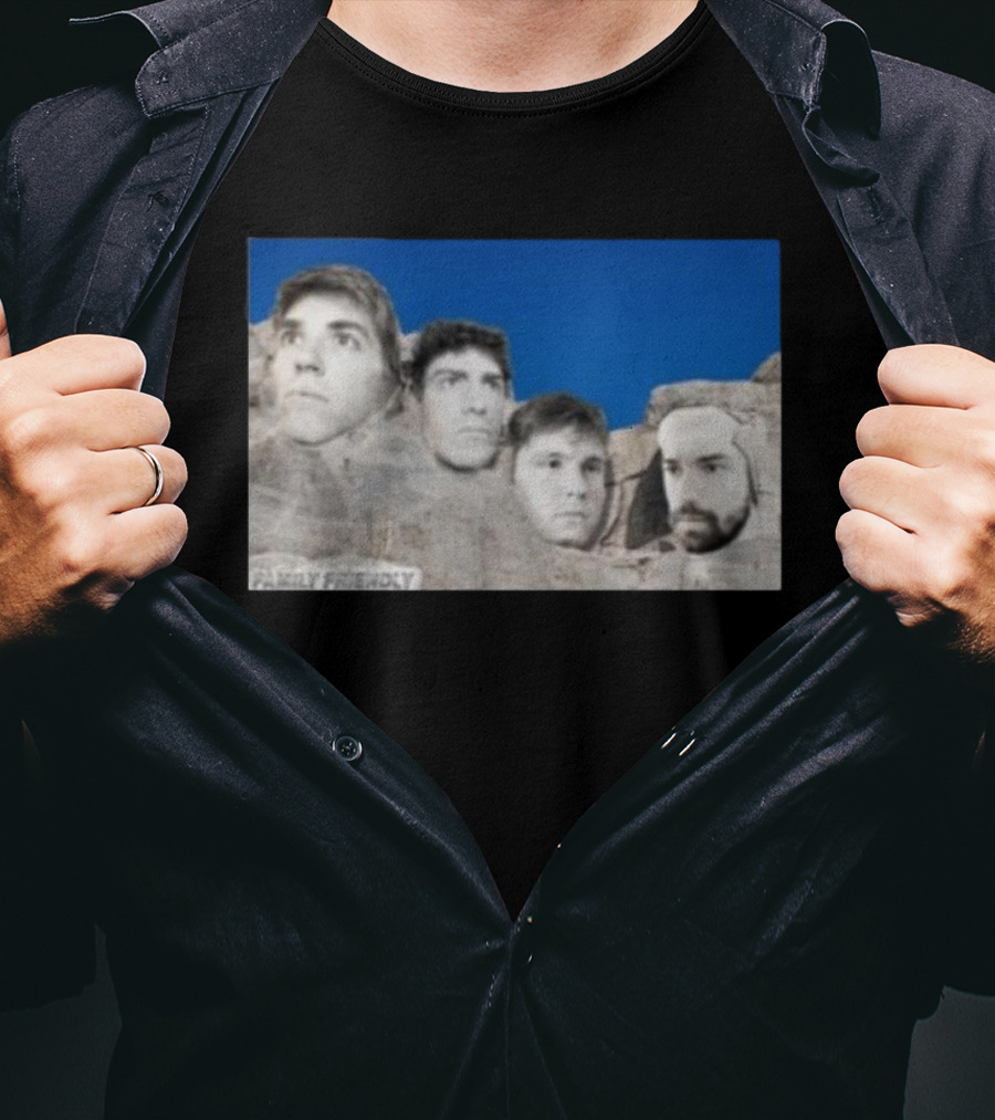 Family Friendly Mt. Rushmore Faces T-Shirt