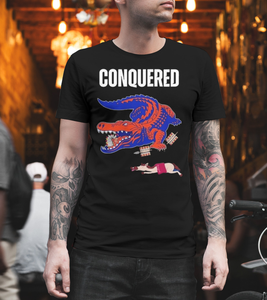 Conquered Florida Alligator Victory Over FSU Representation T-Shirt