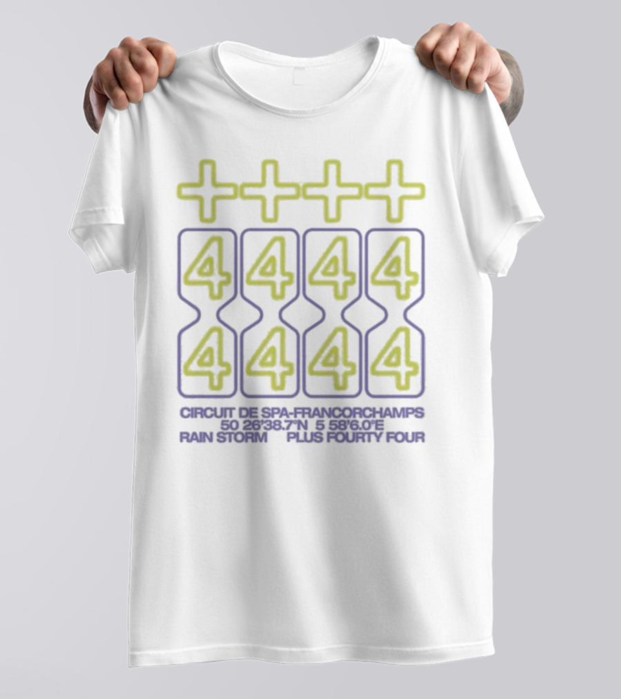 Plus Fourty Four Circuit De Spa-Francorchamps Rain Storm T-Shirt