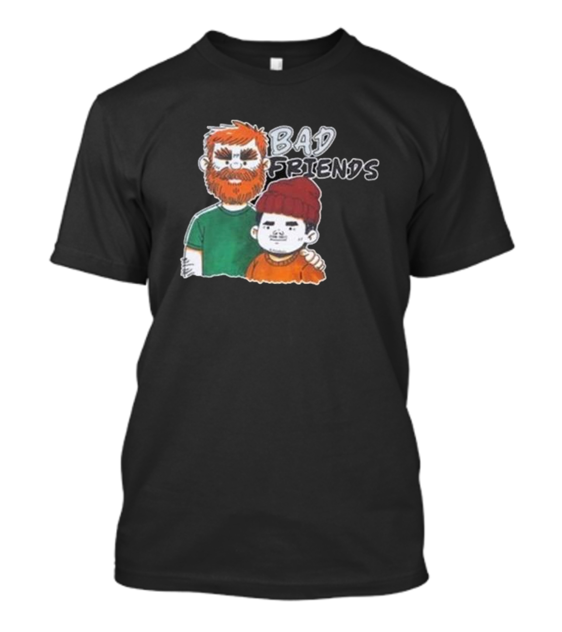 Bad Friends Illustrated Duo Sketch T-Shirt