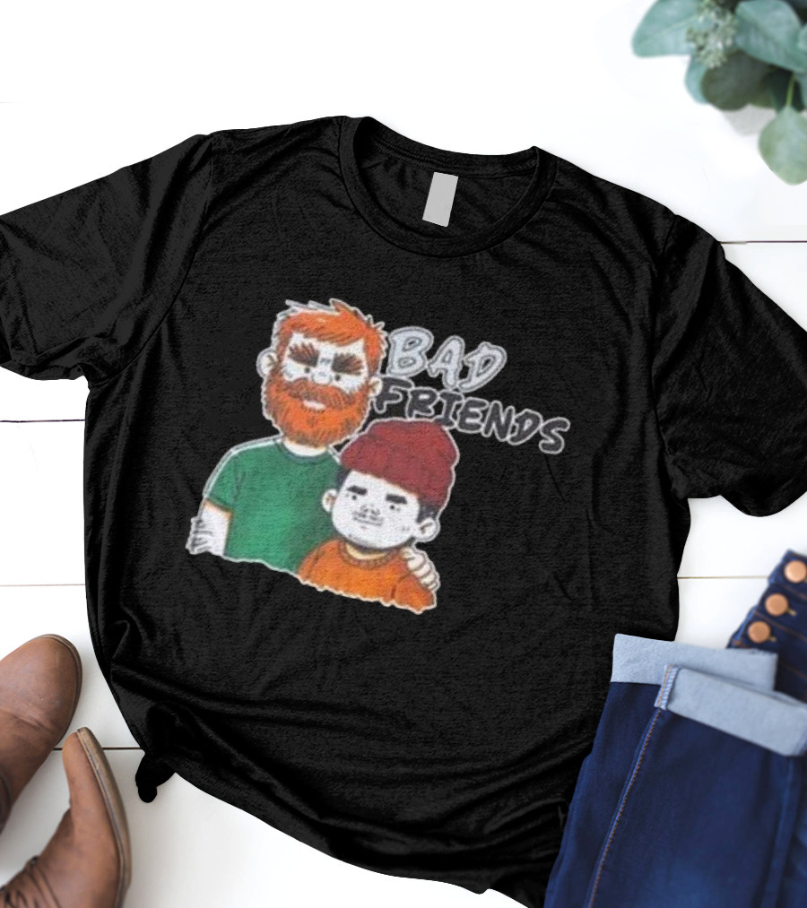 Bad Friends Illustrated Duo Sketch T-Shirt