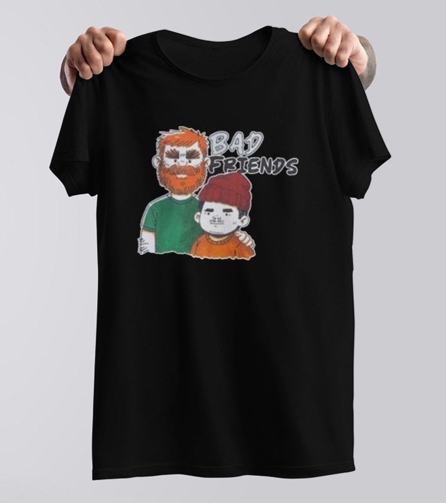 Bad Friends Illustrated Duo Sketch T-Shirt