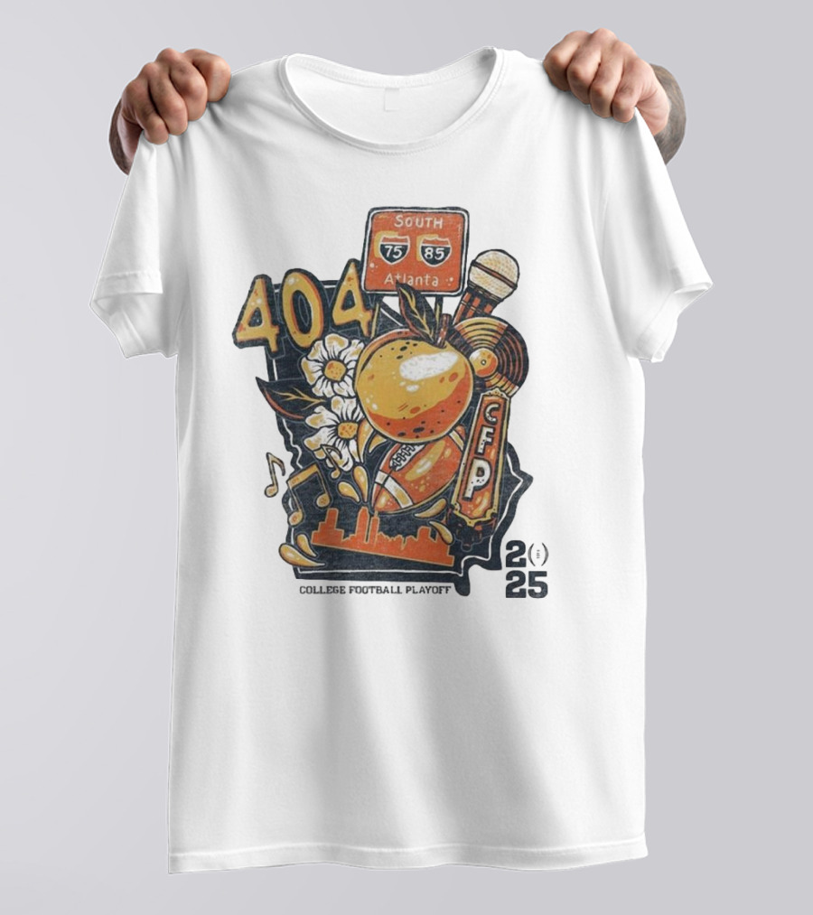 College Football Playoff 2025 404 Atlanta South 75 85 CFP T-Shirt