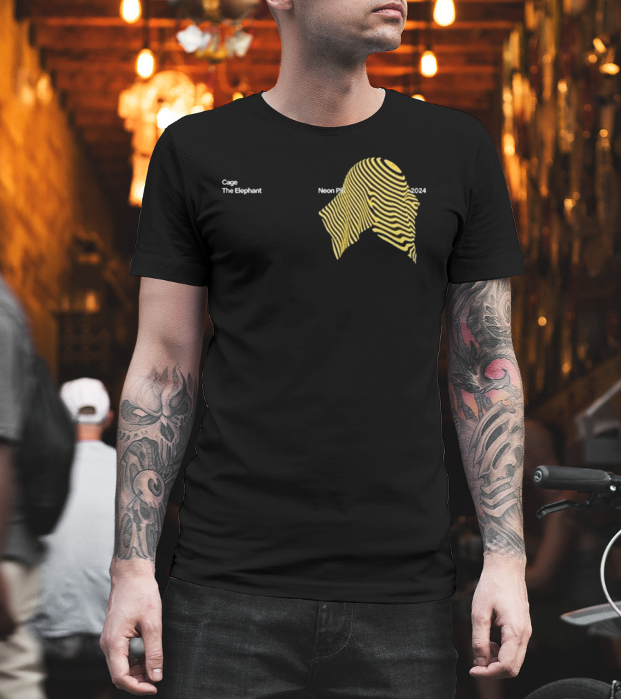 Cage The Elephant Neon Pattern T-Shirt