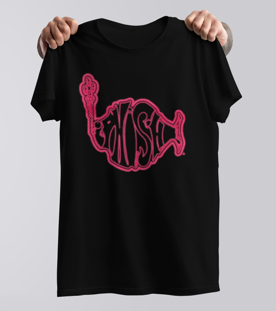 Phish Neon Fish Logo Lodgewood Stroke T-Shirt
