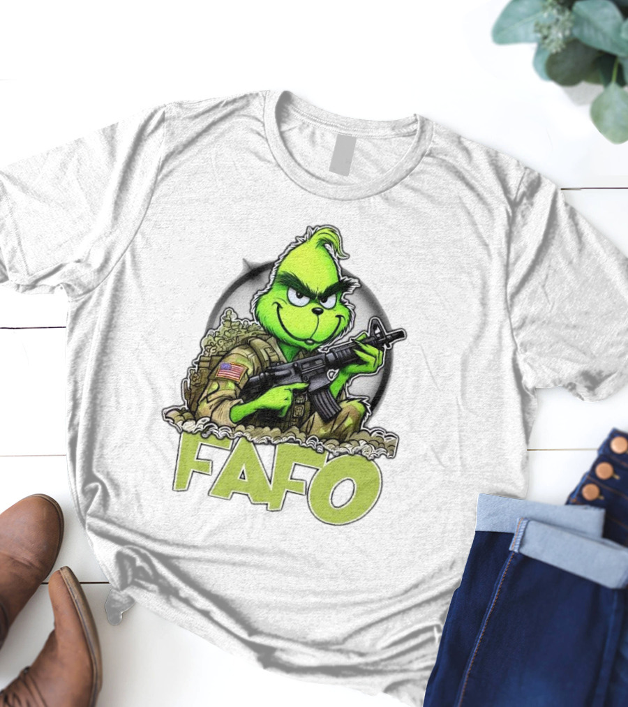 Grinch Fafo Military Christmas Special Edition T-Shirt