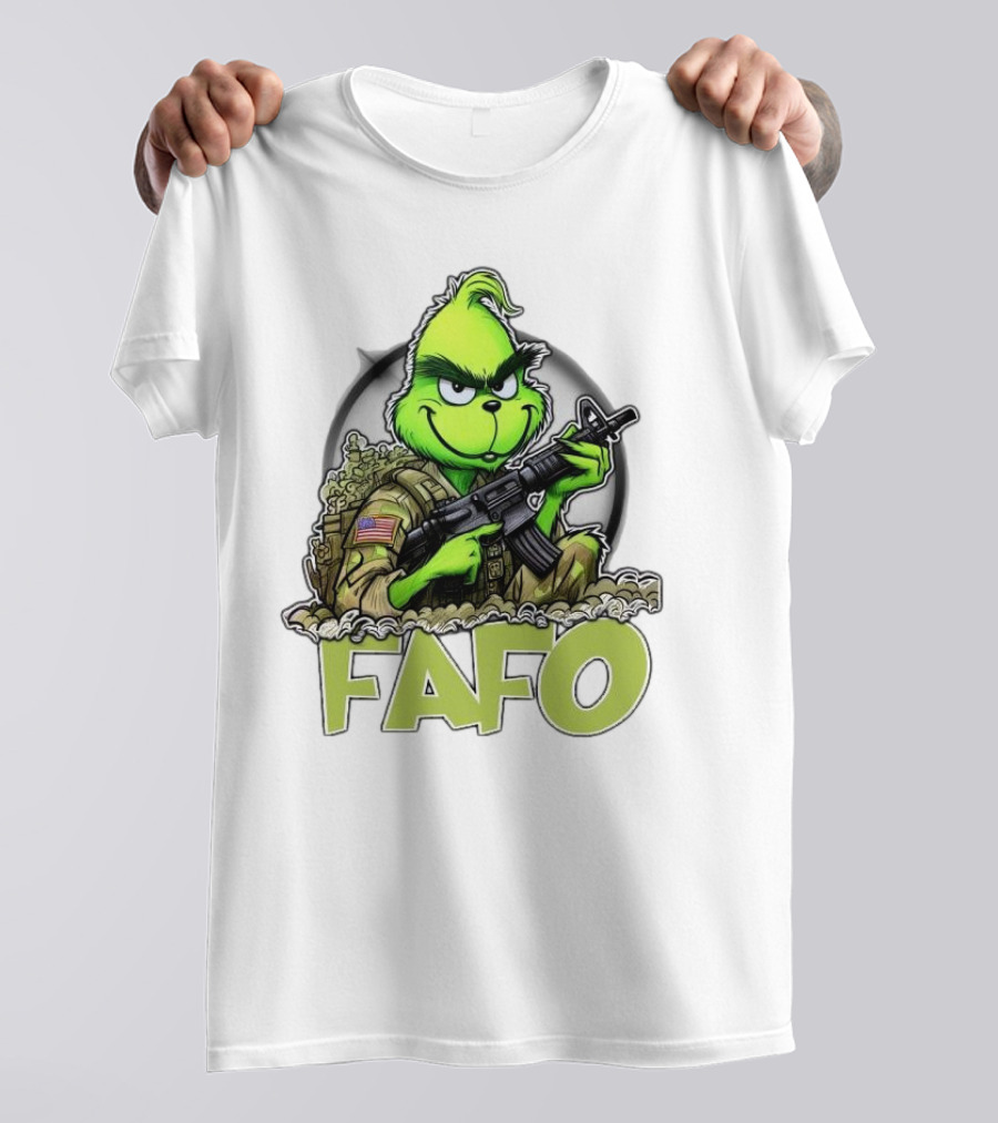 Grinch Fafo Military Christmas Special Edition T-Shirt