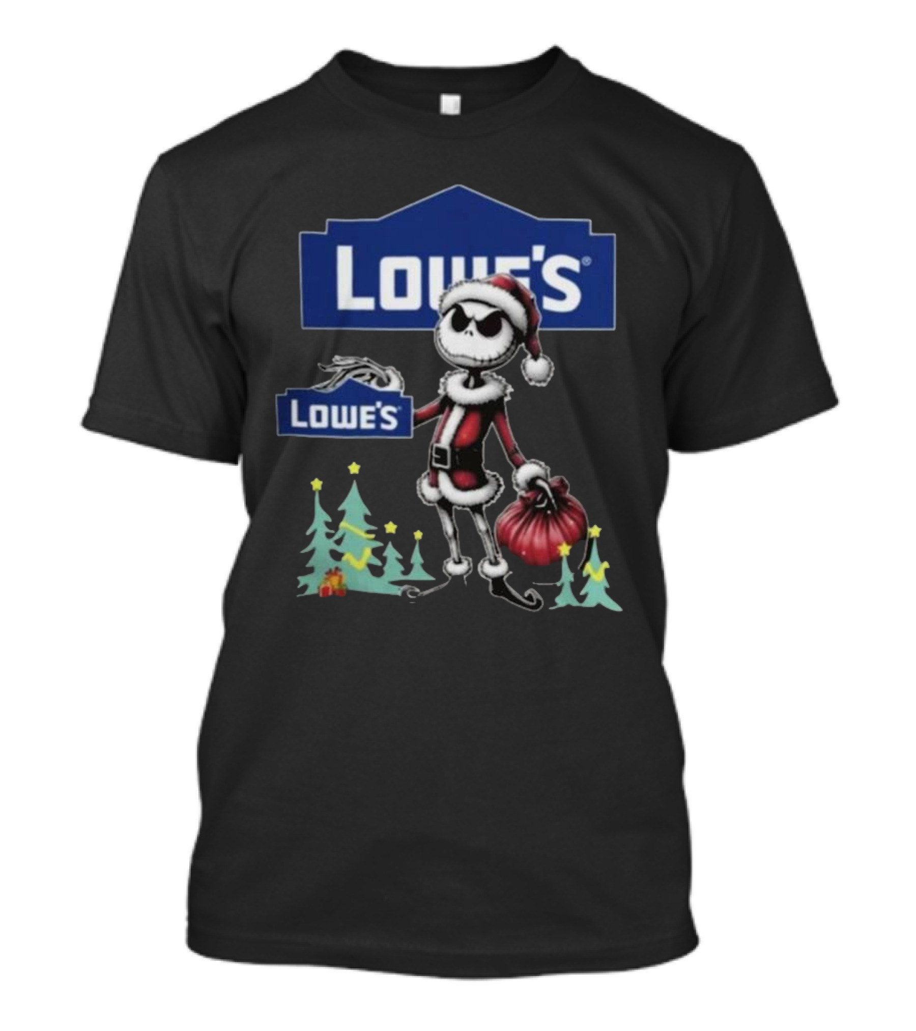 Lowe's Santa Jack Skellington Merry Christmas T-Shirt