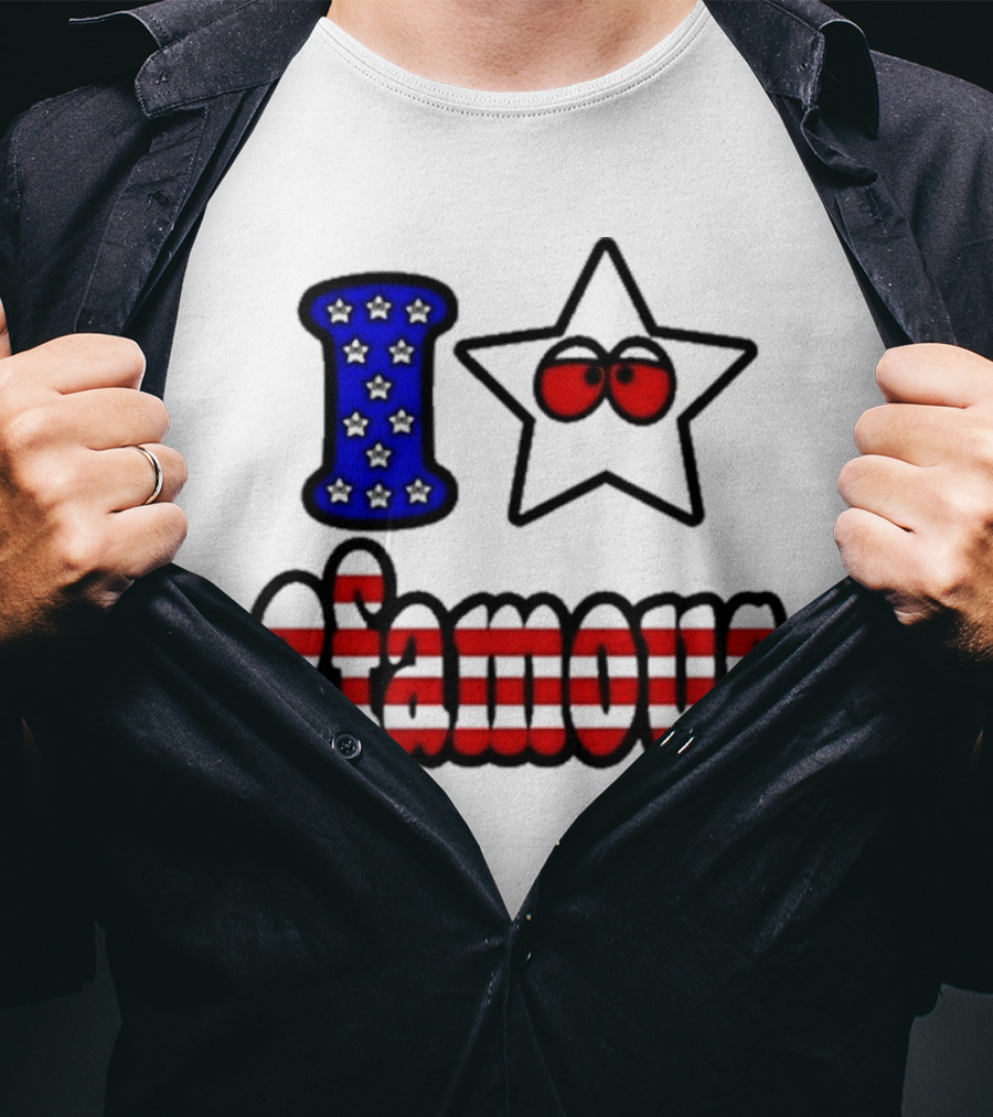 2Famous I Love Star USA 2Famous T-Shirt